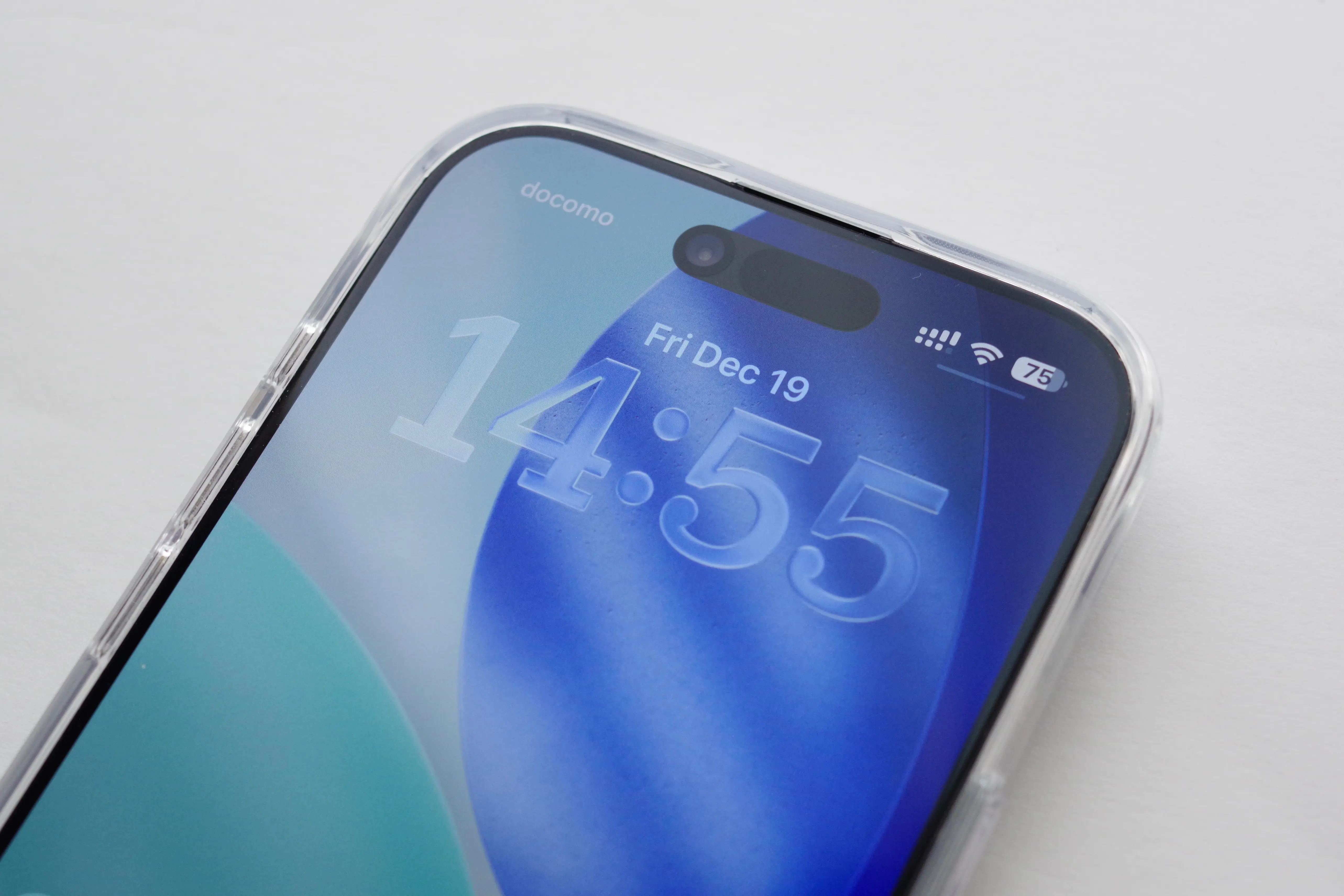iPhone Aieのディスプレイ下部の写真